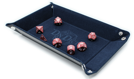 Slate Blue Folding Dice Tray Fabulous Felt - DnDice
