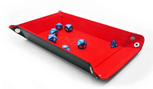 Red Folding Dice Tray Fabulous Felt - DnDice