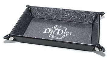 Silver Folding Dice Tray Glorious Glitter- DnDice