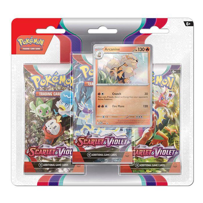 Pokemon TCG: Scarlet & Violet 1 3-Pack Booster Arcanine