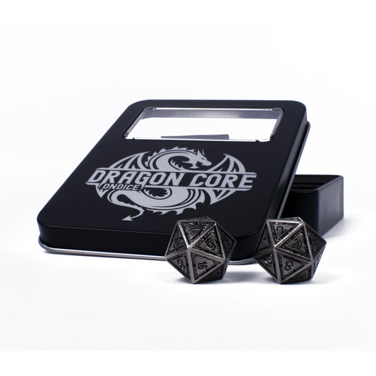 Clockwork Silver Dragon DnDice Set