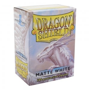 Dragon Shield 100 Standard Matte Sleeves - White
