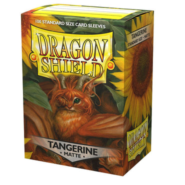 Dragon Shield 100 Standard Matte Sleeves - Tangerine