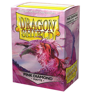 Dragon Shield 100 Standard Matte Sleeves - Pink Diamond