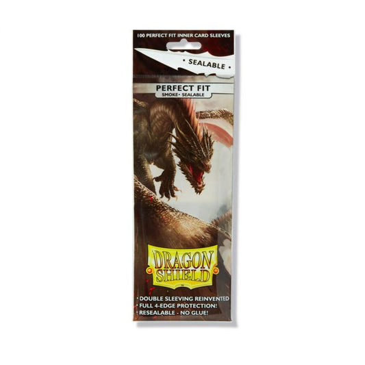 Dragon Shield Standard Size Perfect Fit Sealable Smoke Inner Sleeves (100)