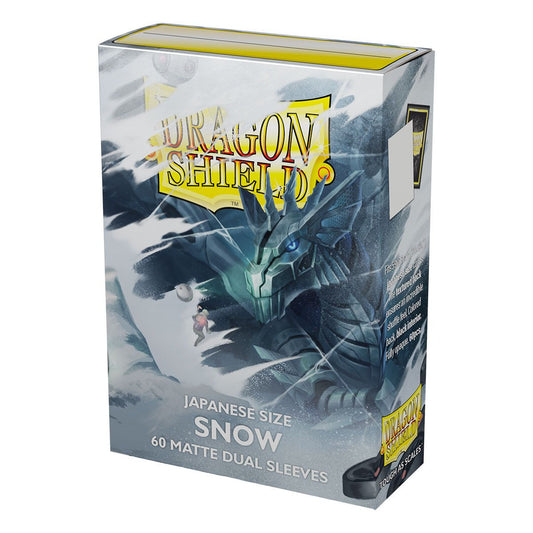 Dragon Shield Dual Matte Sleeves – Snow ‘Nirin’ (60) Japanese Size