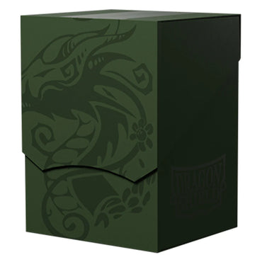 Dragon Shield Single Deck Shell - Forest Green/Black 100+