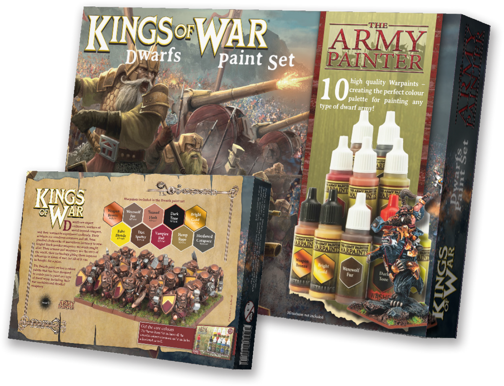 Army Painter Warpaints: Kings of War Dwarfs Paint Set