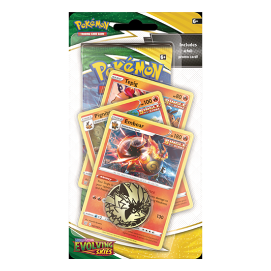 Pokémon TCG: Sword & Shield 7 Evolving Skies Premium Checklane Blister Emboar
