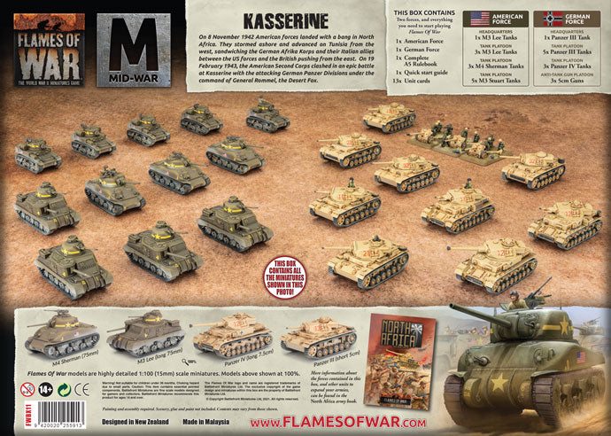 Flames of War - Kasserine Starter Set (MW US vs Germany)