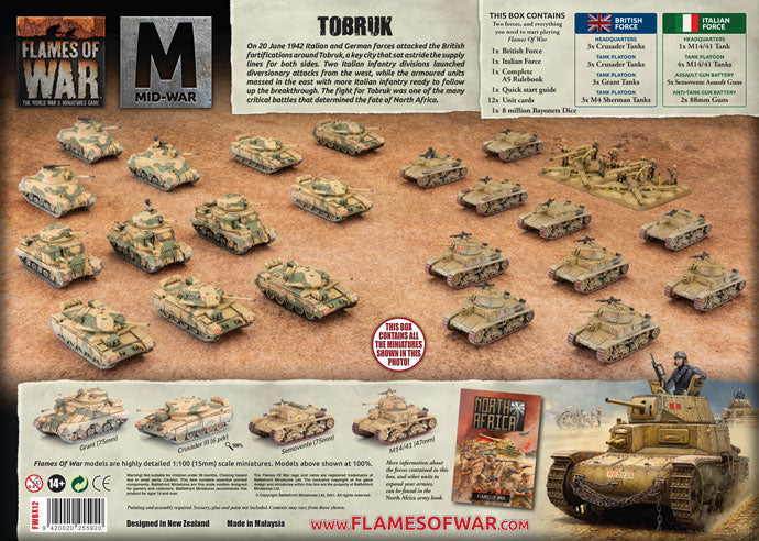 Flames of War - Tobruk Starter Set (MW Italy vs British)