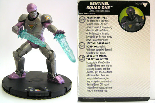 Heroclix - Marvel Animated X-Men Dark Phoenix Saga - SENTINEL SQUAD ONE #G001a