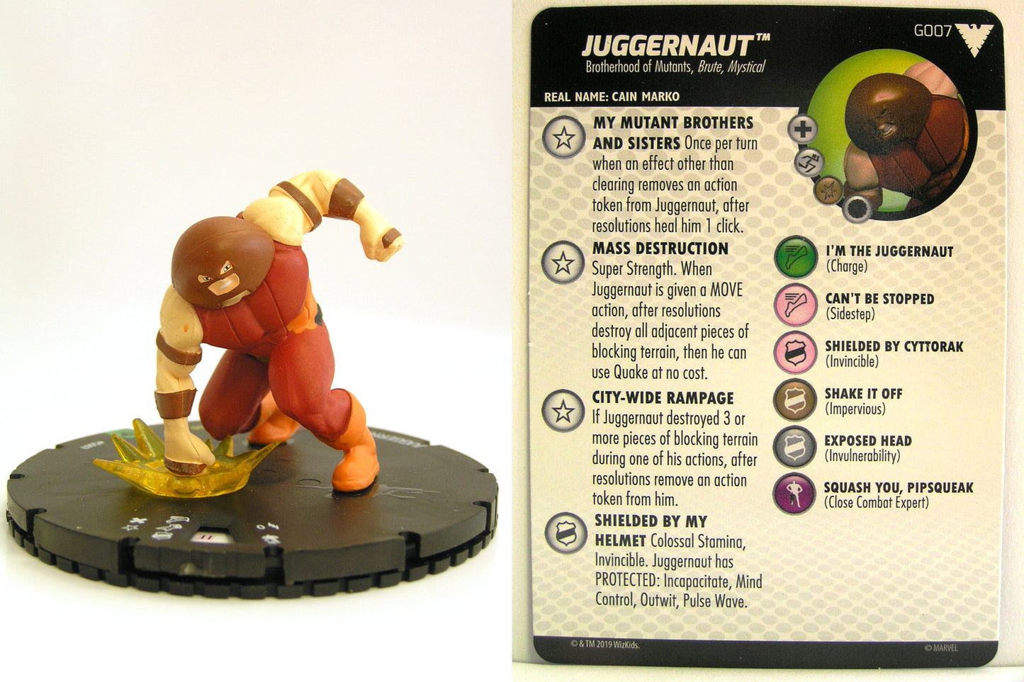 Heroclix - Marvel Animated X-Men Dark Phoenix Saga - JUGGERNAUT #G007