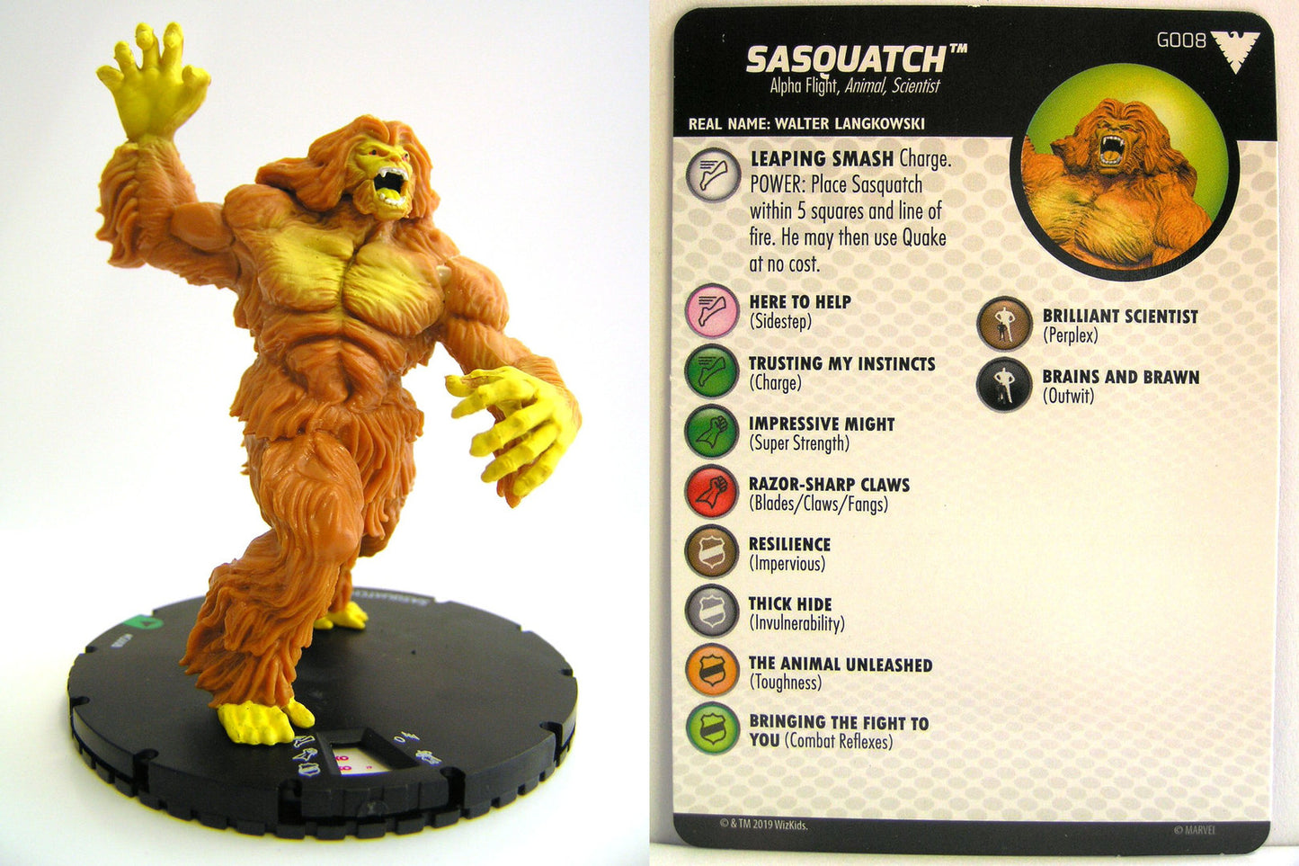 Heroclix - Marvel Animated X-Men Dark Phoenix Saga - SASQUATCH #G008