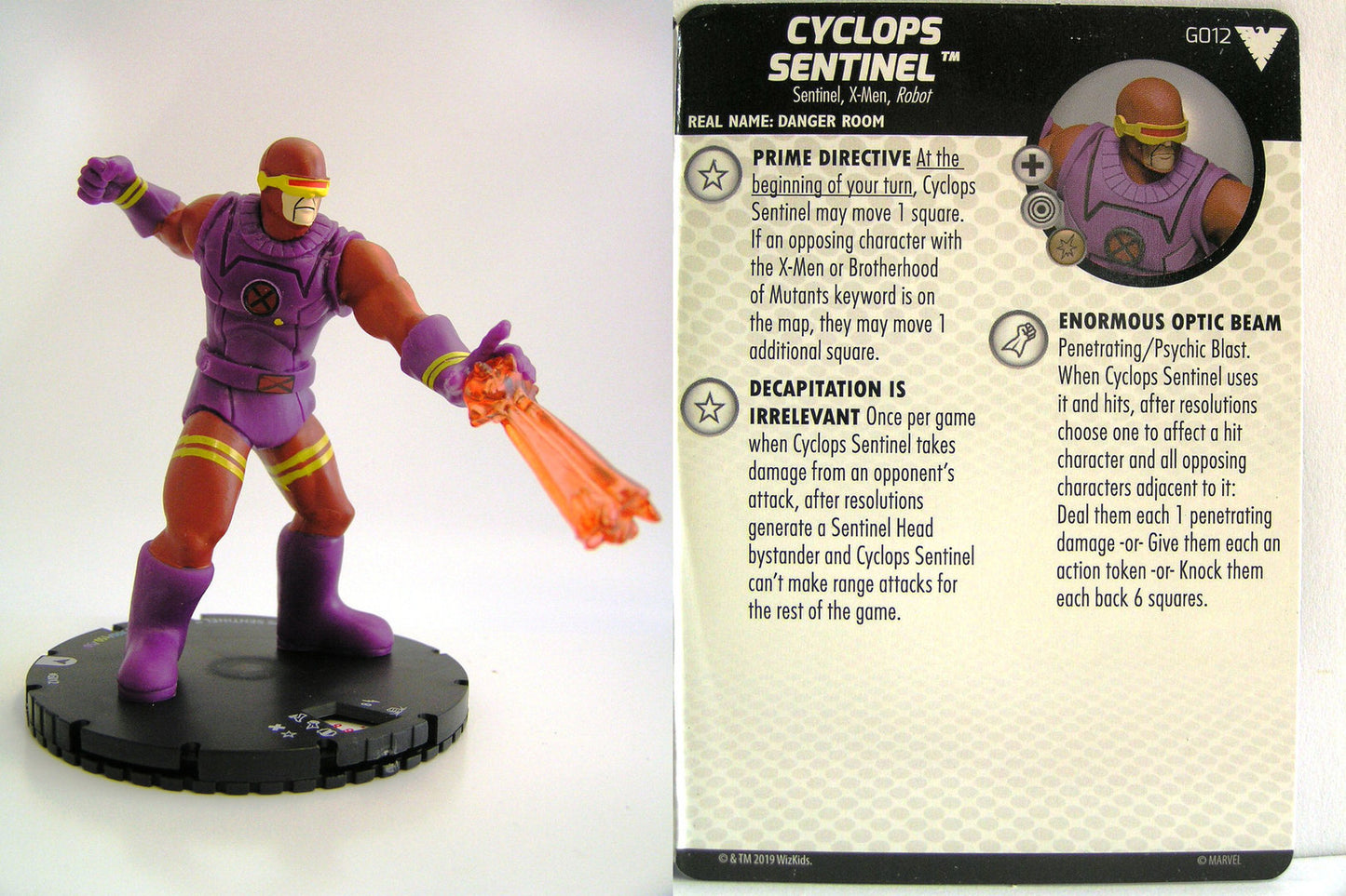 Heroclix - Marvel Animated X-Men Dark Phoenix Saga - CYCLOPS SENTINEL #G012