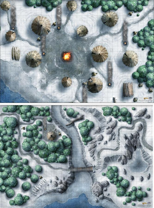 Icewind Dale Encounter Map Set - (2x 20'x30')