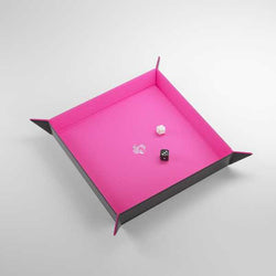 Magnetic Dice Tray Square: Black/Pink