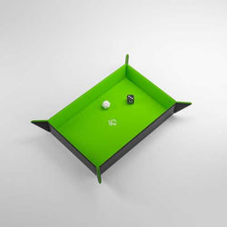 Magnetic Dice Tray Rectangular: Black/Green