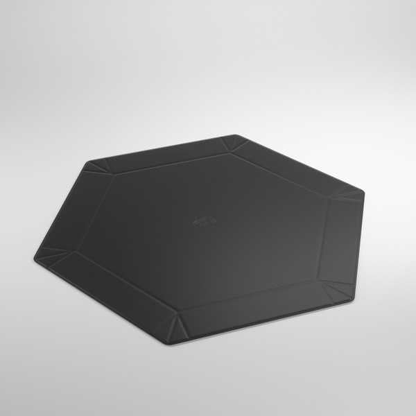 Magnetic Dice Tray Hexagonal: Black/Gray