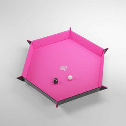 Magnetic Dice Tray Hexagonal: Black/Pink