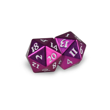 Ultra Pro Heavy Metal Dice D20 Grenadine with White Numbers