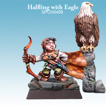 Halfling with Eagle Spellcrow