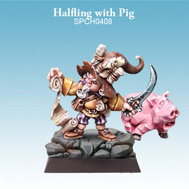 Halfling with Pig Spellcrow