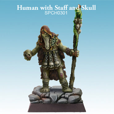 Human with Staff and Skull Spellcrow