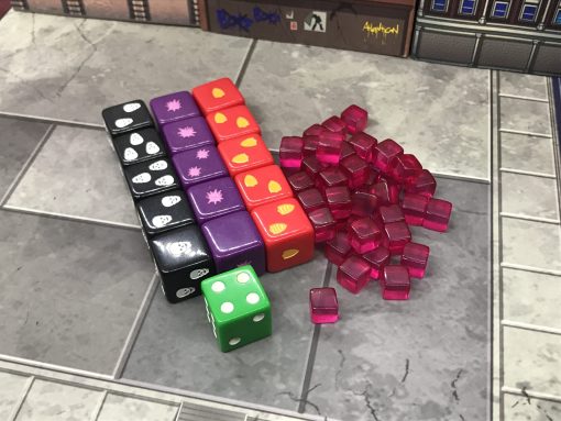 Bot War Game Dice and Energy Cube Set