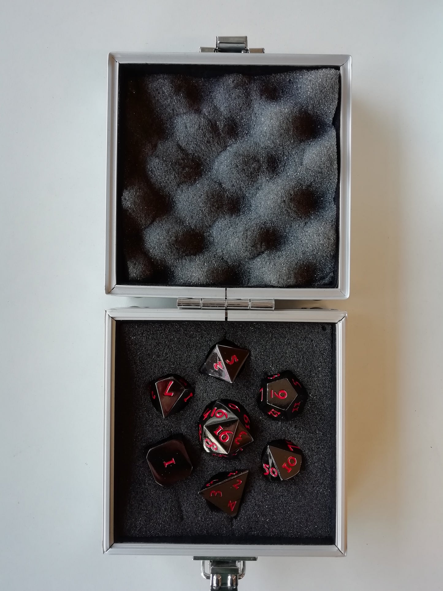 Metal Polyhedral Dice Set - Black