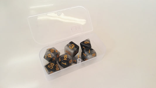 Trade Dice: Dungeons and Dragons Set- Black and Grey