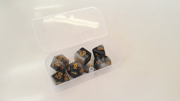 Trade Dice: Dungeons and Dragons Set- Black and Grey
