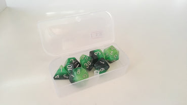 Trade Dice: Dungeons and Dragons Set- Black and Green