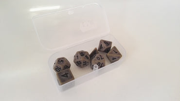 Trade Dice: Dungeons and Dragons Set- Stone Grey