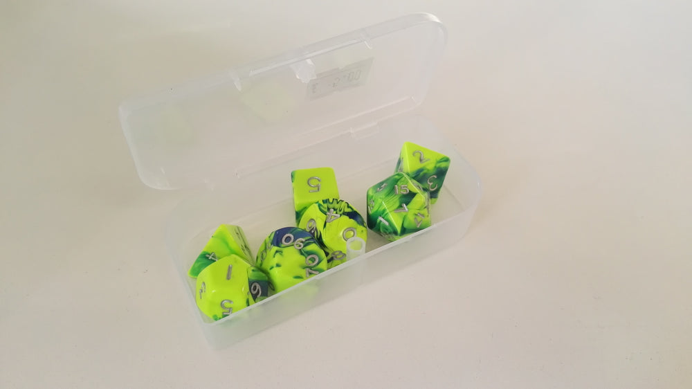 Trade Dice: Dungeons and Dragons Set- Green and Dark Green