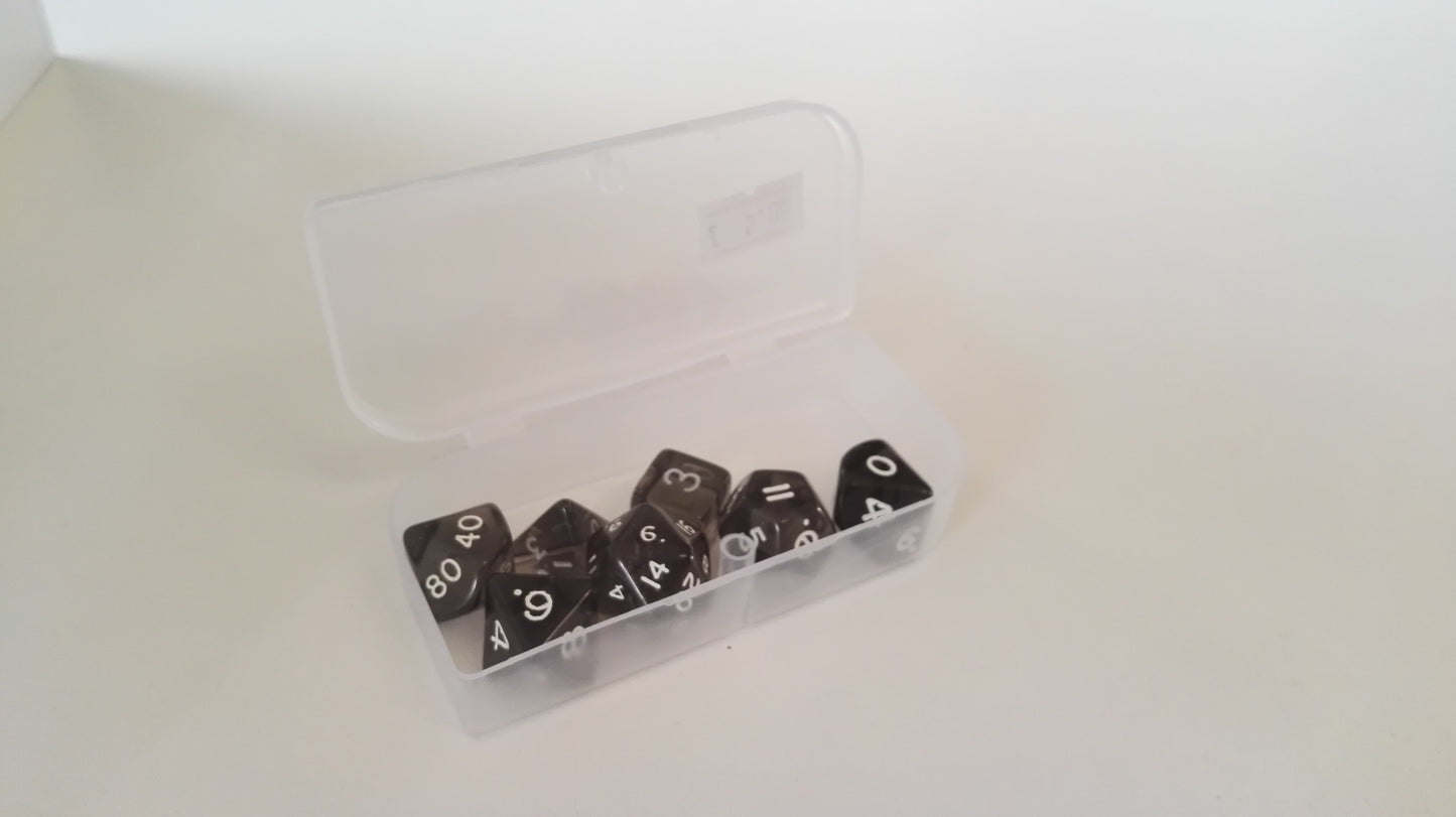 Trade Dice: Dungeons and Dragons Set- Smoke