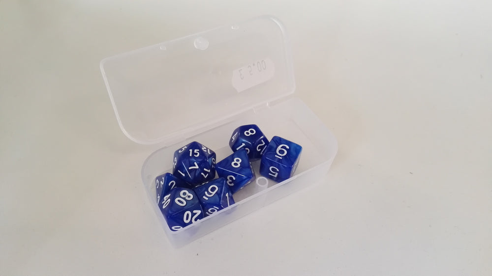 Trade Dice: Dungeons and Dragons Set- Blue Highlights