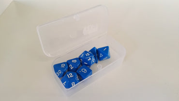 Trade Dice: Dungeons and Dragons Set- Flat Blue