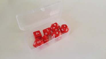 Trade Dice: Dungeons and Dragons Set- Flat Red