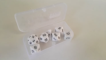 Trade Dice: Dungeons and Dragons Set- Flat White
