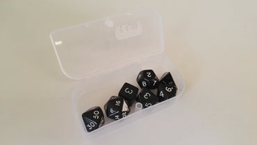 Trade Dice: Dungeons and Dragons Set- Flat Black