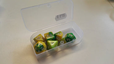 Trade Dice: Dungeons and Dragons Set- Green and Yellow