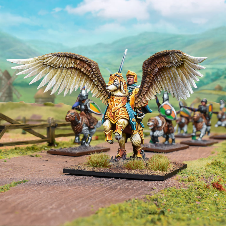 Halflings General on Winged Aralez