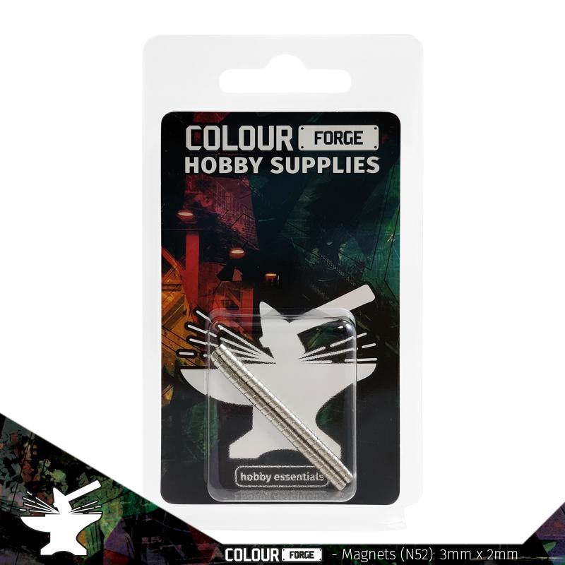 The Colour Forge Neodynium Magnets 3x2mm (N52) (50)