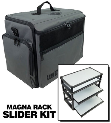 Ammo Box Bag with Magna Rack Slider Load Out Battle Foam Gray