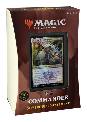 Magic: The Gathering Strixhaven School of Mages Commander Deck Silverquill Statement