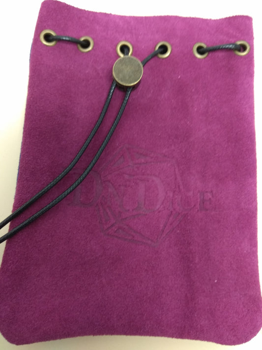 Pink/Sky Blue Suede Bag of Holding - Dndice