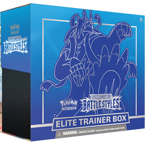 Pokémon TCG: Sword & Shield 5 Battle Styles Elite Trainer Box Blue