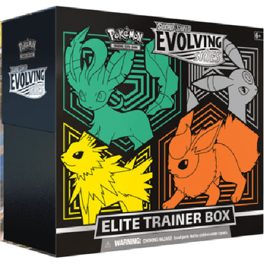 Pokémon TCG: Sword & Shield 7 Evolving Skies Elite Trainer Box Leafeon, Umbreon, Jolteon, Flareon
