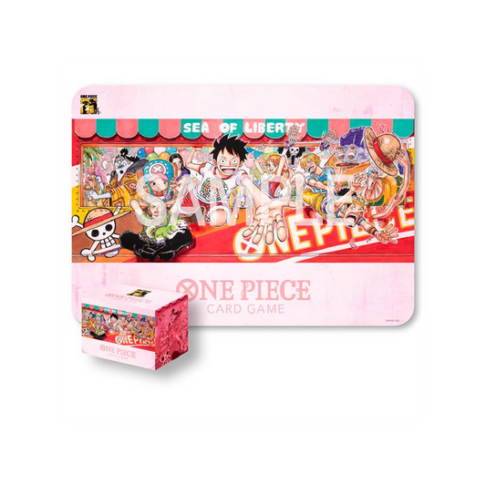 One Piece Card Game: Playmat and Card Case Set -25th Edition